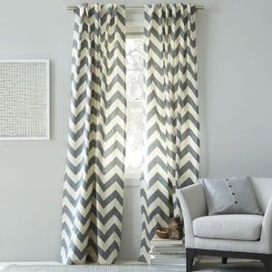 West Elm Chevron Curtains